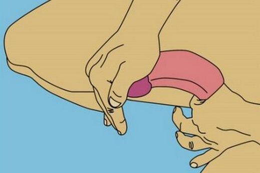 Flexión do pene para agrandar a cabeza