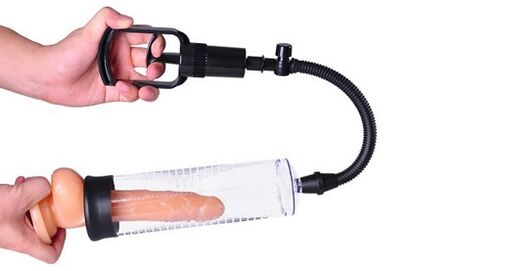 Usar unha bomba para aumentar o pene